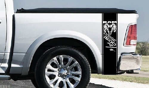 Dodge Ram 1500 RT HEMI Truck Bed Box graphic Stripe decal sticker tailgate srt
