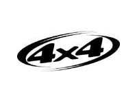4x4 Logo with Oval Frame Universal Vinyl Decal Sticker for Dodge Ram 1500