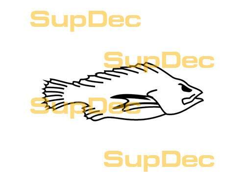 FISH Vinyl Art Wall Window Bathroom Sticker Decal removable #1
