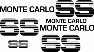 83 84 Chevy SS Monte Carlo Super Sport Choo Choo Custom Deluxe Vinyl Decal Kit