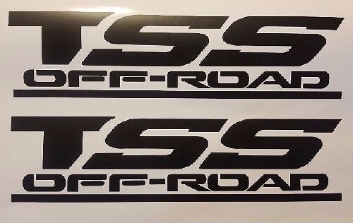 Tss Off Road Decals Stickers, Black Matt Set