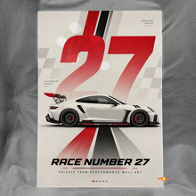 Motorsport Number Poster Glossy Acrylic Wall Art Panel_3