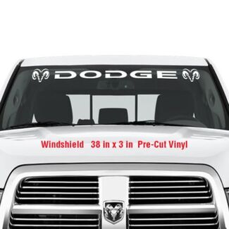 DODGE Windshield Vinyl Decal Sticker Graphic Decals Truck RAM Hemi Logo