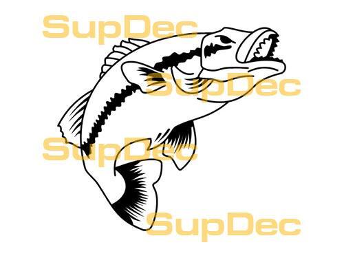 FISH Vinyl Art Wall  Window Bathroom Sticker Decal removable #6
