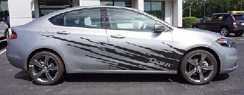 2013- - 2020 Dodge Dart splash style decal sticker set