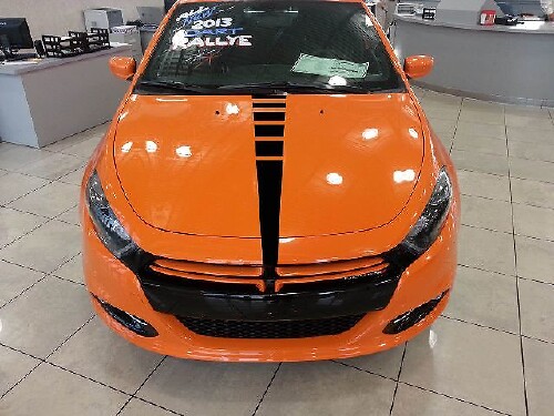 Strobe Bonnet Stripe Decal Sticker 2 for Dodge Dart 2013-2017