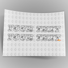 Custom Text Distressed Scratched Style Vinyl Sticker Decals for Jeep Wrangler 2