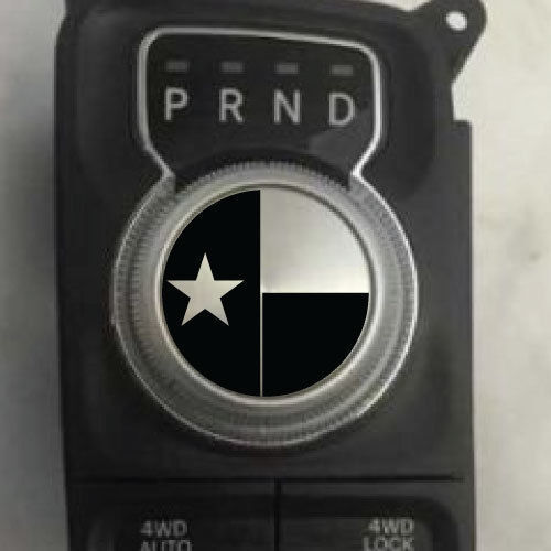 Dodge Ram Texas Flag Shift Knob Decal Sticker Graphic Vinyl USA