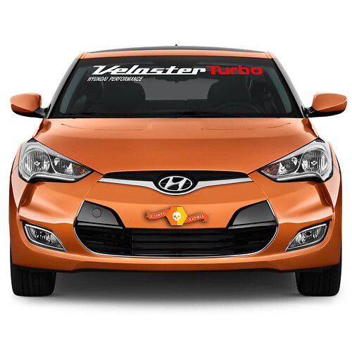 Veloster Turbo Windshield Vinyl Decal for Hyundai Veloster 2011-2017
