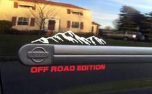 X TERRA XTERRA off road edition both side and tailgate mountains Decals Stickers Vinyl 2