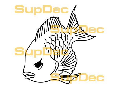 FISH Vinyl Art Wall Window Bathroom Sticker Decal removable #14
