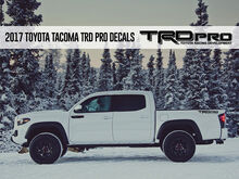 TRD PRO Toyota Racing Development Tacoma Tundra Bed Side Vinyl Decals Stickers 2