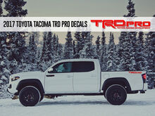 TRD PRO Toyota Racing Development Tacoma Tundra Bed Side Vinyl Decals Stickers 3
