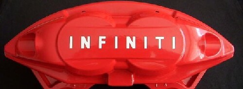 Infiniti Brake Caliper High Temp Vinyl Decal Set of 8 