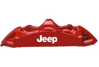 Jeep Brake Caliper High Temp Vinyl Decal Sticker (Any Color)