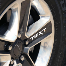 Custom Text Wheel Vinyl Decal Stickers Set for Jeep 4