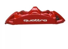 Audi Quattro Brake Caliper HIGH TEMP Vinyl Decal Stickers ANY COLOR SET OF 8 2