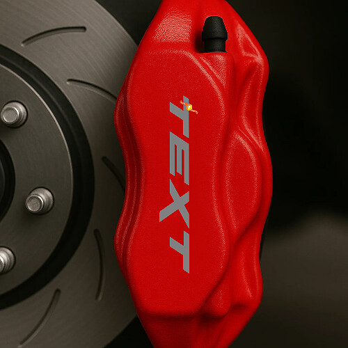 Custom Text Brake Caliper High Temp Vinyl Decal Sticker Set of 8 For Jeep