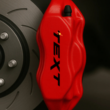 Custom Text Brake Caliper High Temp Vinyl Decal Sticker Set of 8 For Jeep 3