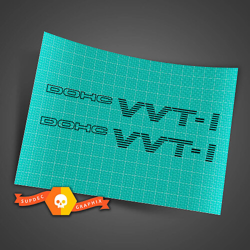 DOHC VVT-i Vinyl Decal Set for Cars 