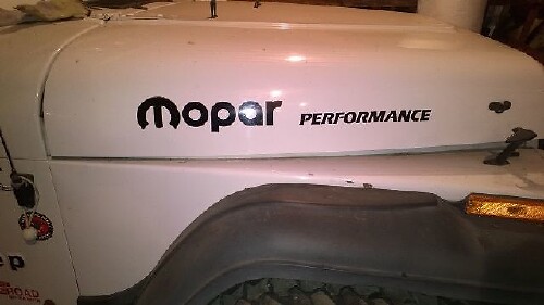 MOPAR PERFORMANCE Bonnet Sticker Decal for Jeep Wrangler 4x4 - Colour Options