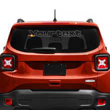 Custom Text Lettering Rear Window Fender Windscreen Sticker Decal Graphic for Jeep Renegade 2