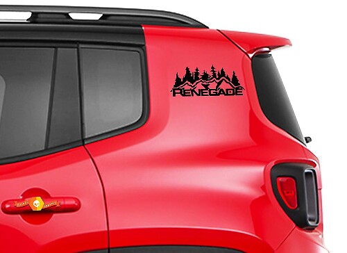 2pcs Vinyl Door Decal Sticker Side Graphic for JEEP RENEGADE Set s1