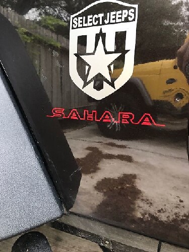 Sahara Style Side Vinyl Decal Set for Jeep Wrangler