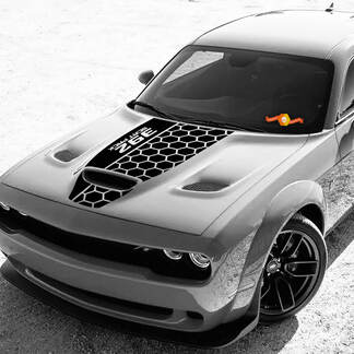 Dodge Challenger 392 Scat Pack Honeycomb Hood Decal Sticker
