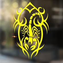 Scorpion Tribal Style with Abstract Lines Universal Vinyl Decal Sticker_4