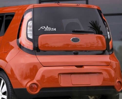 Soul Sista Rear Window Vinyl Decal for Kia Soul