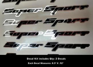 2 Super Sport Decals Rally Sport Chevy Camaro Chevrolet SS  WOW 0012