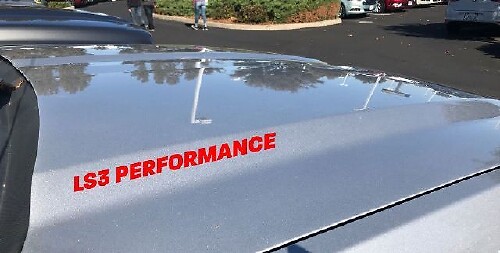 LS3 Performance Hood Vinyl Decal Set for Chevy Corvette Camaro SS & Pontiac G8 