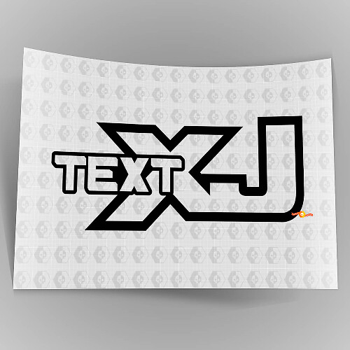 Jeep XJ - Black - Vinyl Decal Sticker Off Road Cherokee Trails Rock Crawling 4x4