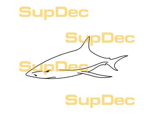 Shark Vinyl Art Wall Window Bathroom Sticker Decal removable #3

