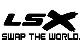 LSX Swap The World - Vinyl Decal - Black - Chevy LS Mustang BMW Nissan Ford
