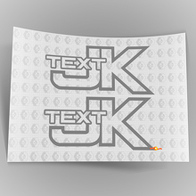 Custom Text Off Road Trails Rock Crawling 4x4 Vinyl Decal Sticker for Jeep Wrangler JK 2