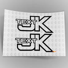 Custom Text Off Road Trails Rock Crawling 4x4 Vinyl Decal Sticker for Jeep Wrangler JK 3