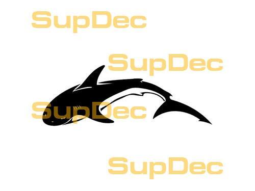 Shark Vinyl Art Wall  Window Bathroom Sticker Decal removable #4
