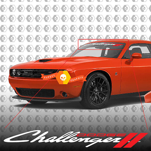 Dodge Challenger Windshield Decal Sticker 2018- 2020 new design