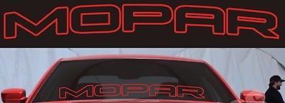 Mopar Style Windshield Banner Vinyl Decal for Dodge