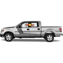 Platinum Side Stripes Graphics Stickers Decals Duo Colour Vinyl for Ford F-150 2