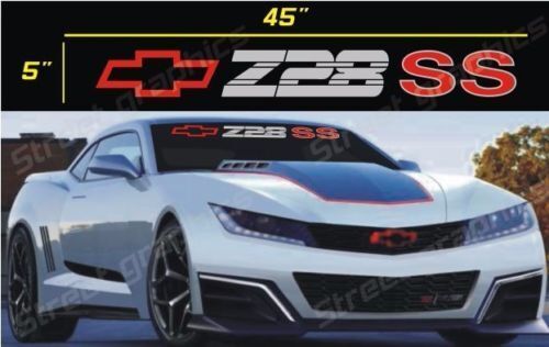 Z28 SS Chevy Logo Windshield Vinyl Decal Sticker for Chevrolet Camaro