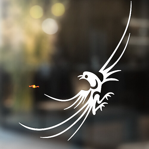 Flying Bird Tribal Style Universal Vinyl Decal Sticker