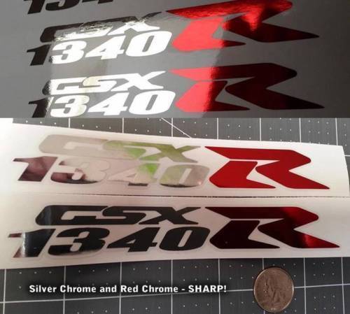 SX 1340R Chrome Vinyl Decal Kit for Suzuki Hayabusa 
