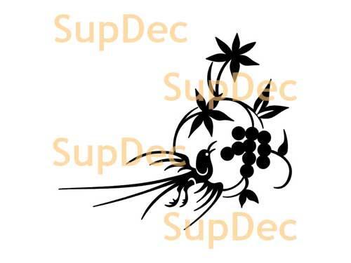 Bird Vinyl Art Wall  Window Bathroom Sticker Decal removable #5
