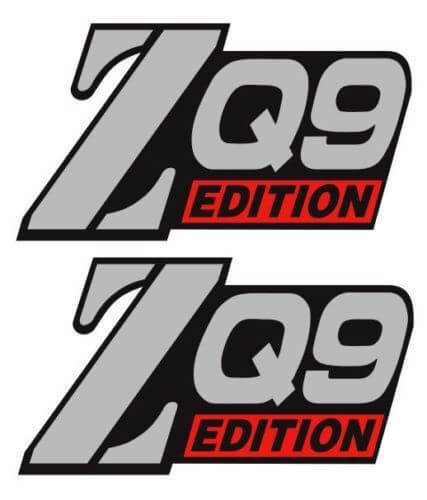 ZQ9 Edition Vinyl Decal Set for Chevy S10 GMC Sonoma