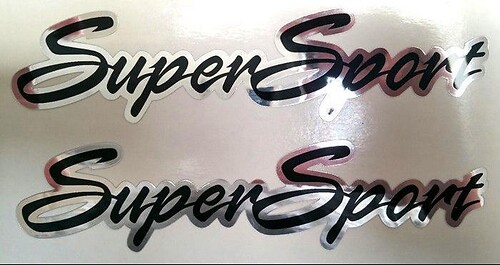 Super Sport Chrome Style Side Vinyl Decal Sticker for Chevrolet Camaro