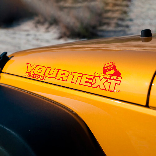 Pair Jeep Wrangler Off Road Edition Vinyl Hood Stickers Decals Rubicon
