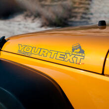 Pair Jeep Wrangler Off Road Edition Vinyl Hood Stickers Decals Rubicon
 2